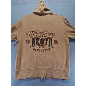Women's Zip Up Hoodie New Kids On The Block 2015 The KNOTB Main Event Tour Sz M